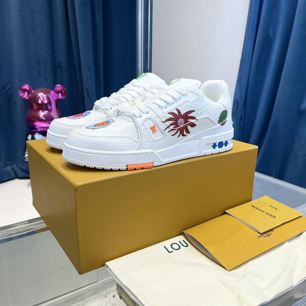 Louis Vuitton LV x YK LV Trainer Sneaker  (upon uk size)      1ABD3I - FashionPlug