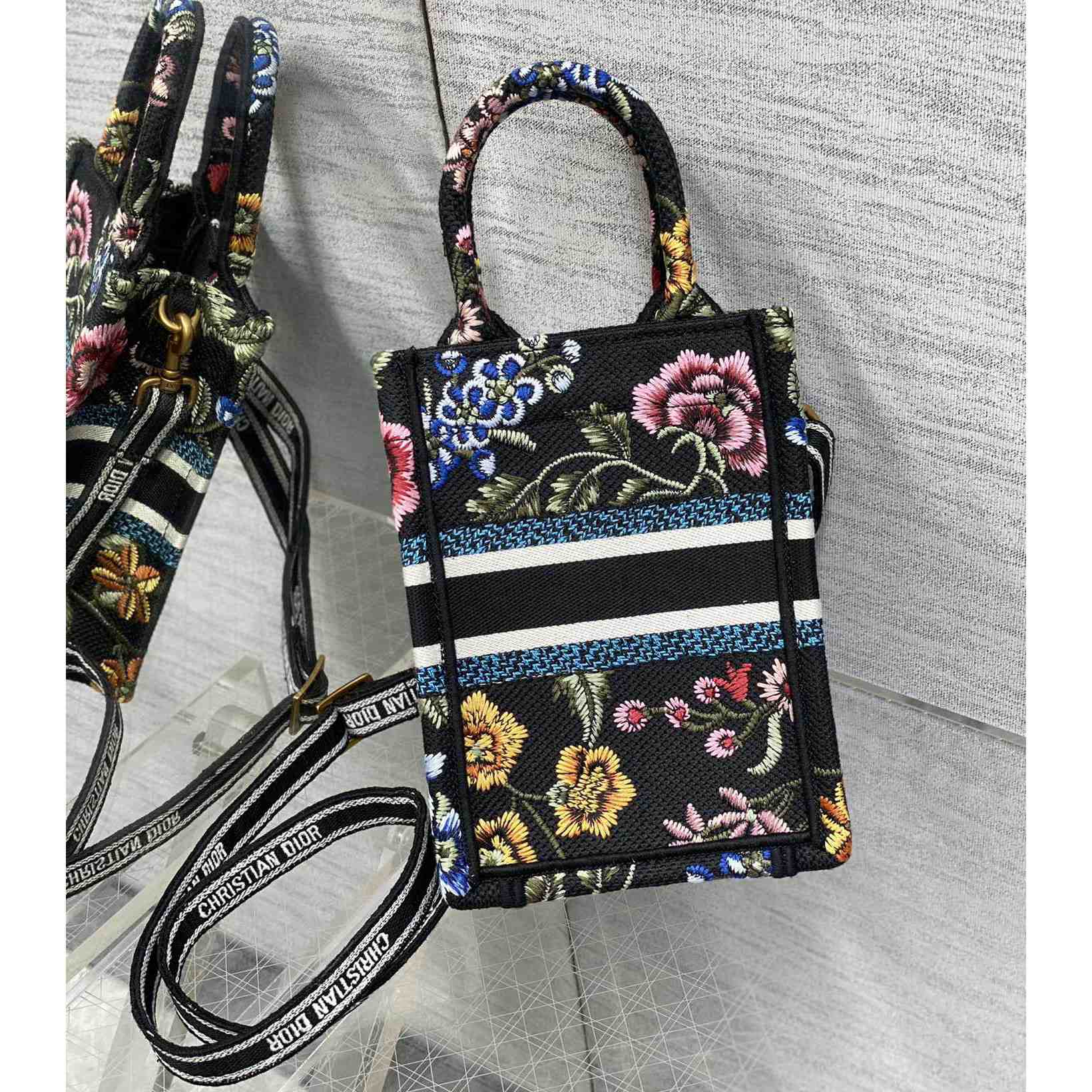Dior Mini Dior Book Tote Phone Bag - FashionPlug