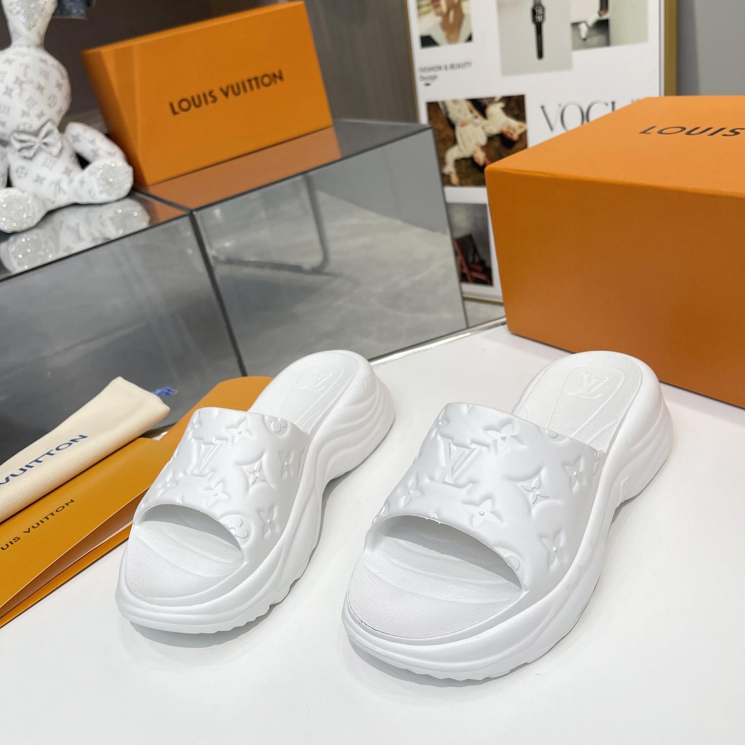 Louis Vuitton Pool 55 Flat Comfort Mule     1AB3FW - FashionPlug