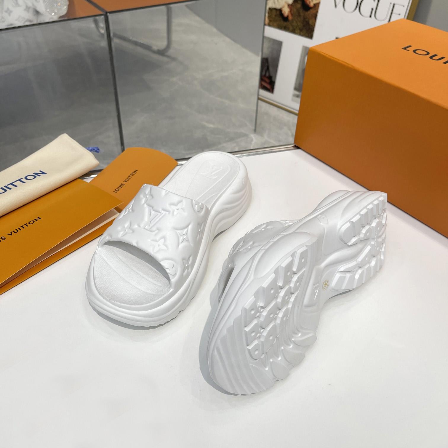 Louis Vuitton Pool 55 Flat Comfort Mule     1AB3FW - FashionPlug