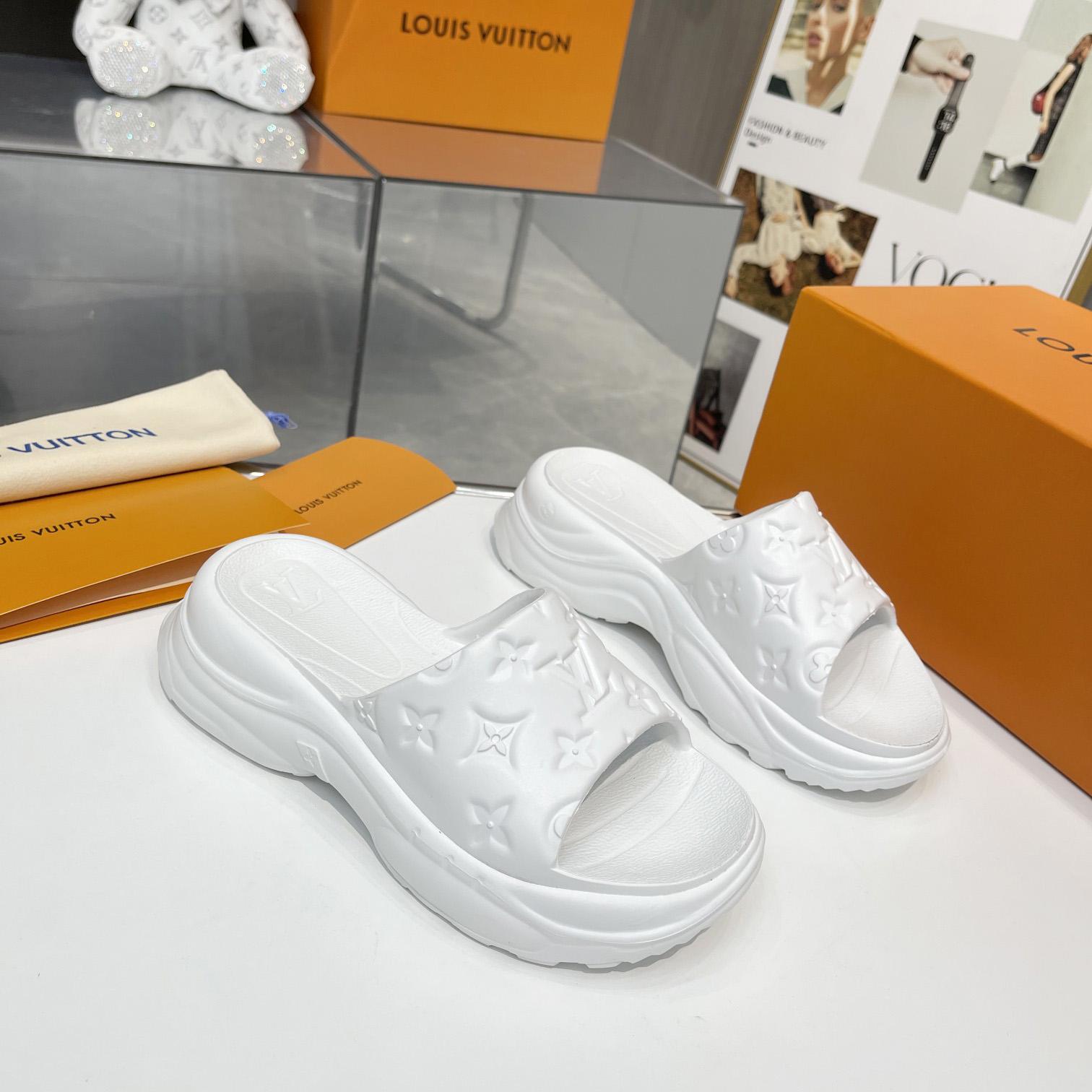 Louis Vuitton Pool 55 Flat Comfort Mule     1AB3FW - FashionPlug