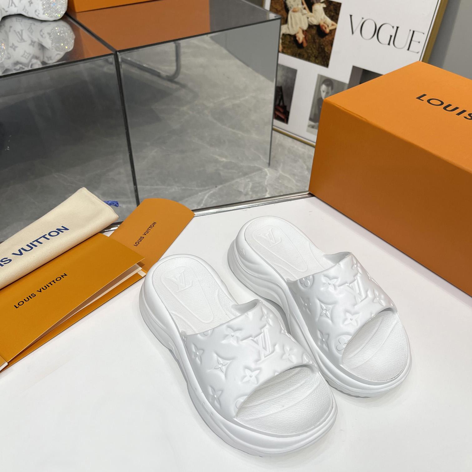 Louis Vuitton Pool 55 Flat Comfort Mule     1AB3FW - FashionPlug