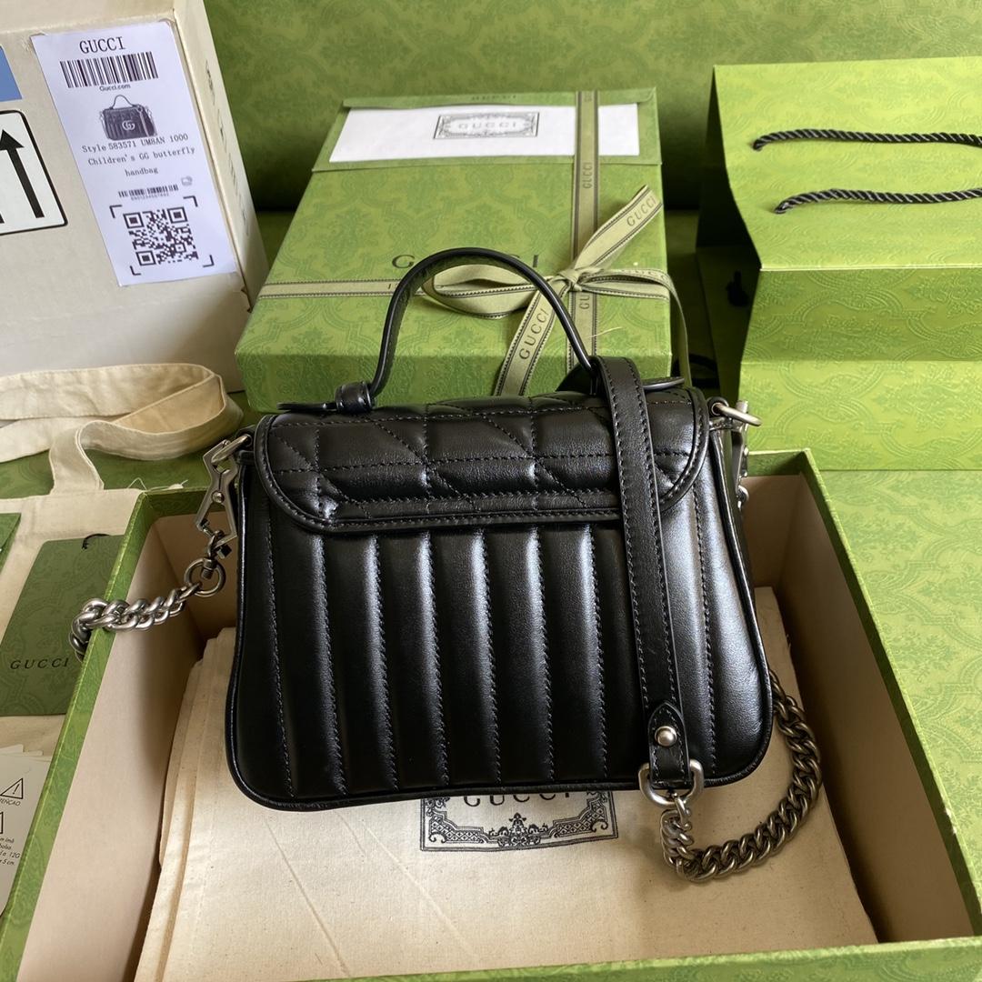 Gucci GG Marmont Mini Top Handle Bag(21*15.5*8cm) - FashionPlug