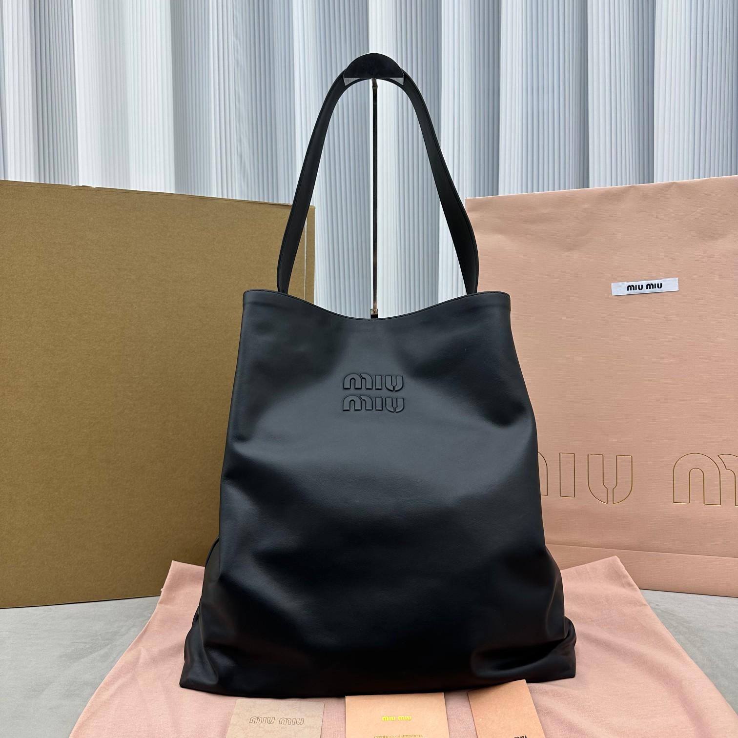 Miu Miu Leather Shoulder Bag  - FashionPlug