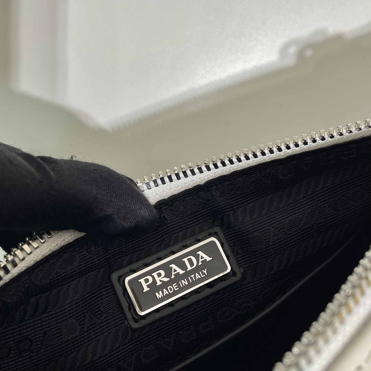 Prada Triangle Leather Bag - FashionPlug