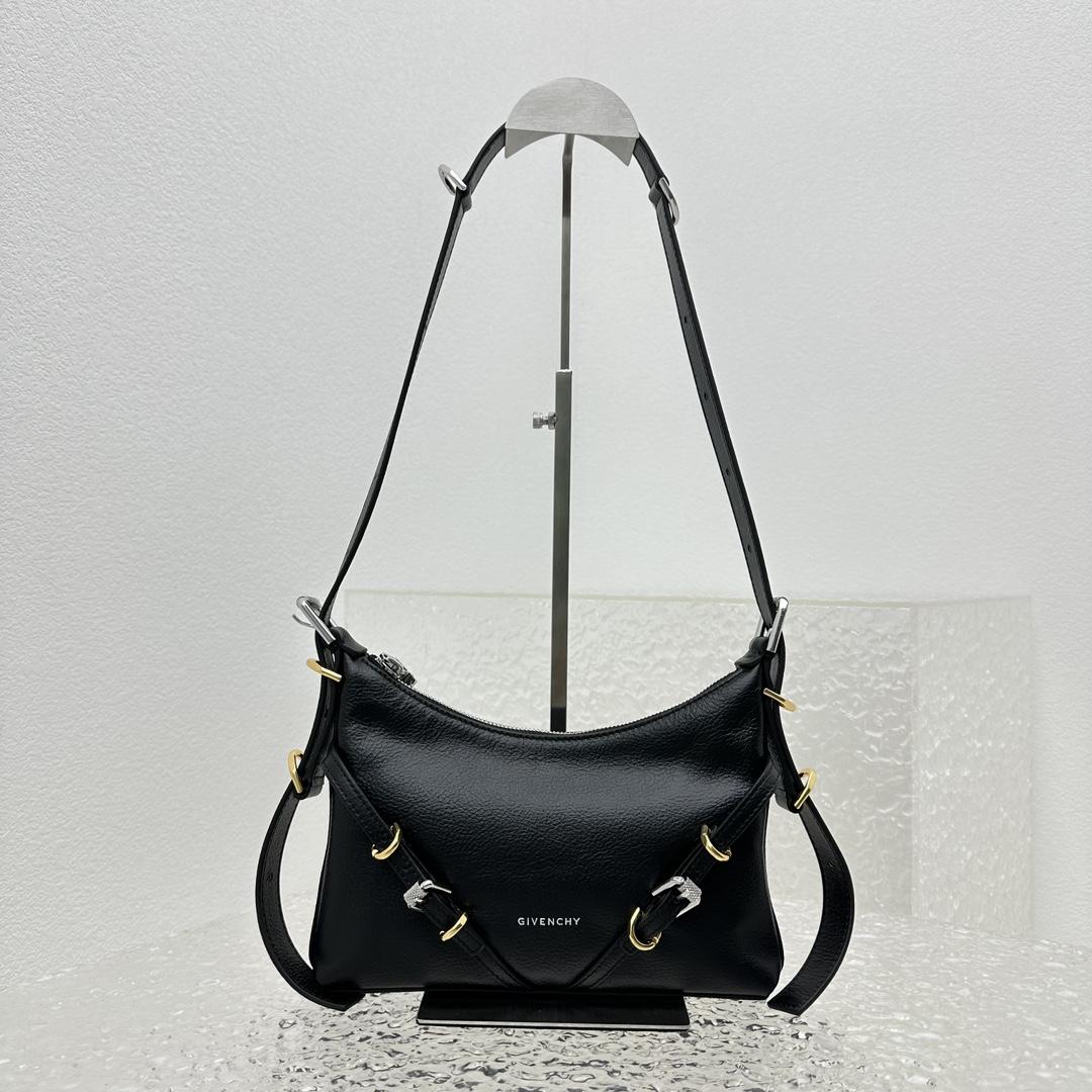 Givenchy Mini Voyou Bag In Leather(18-24-3.5cm) - FashionPlug
