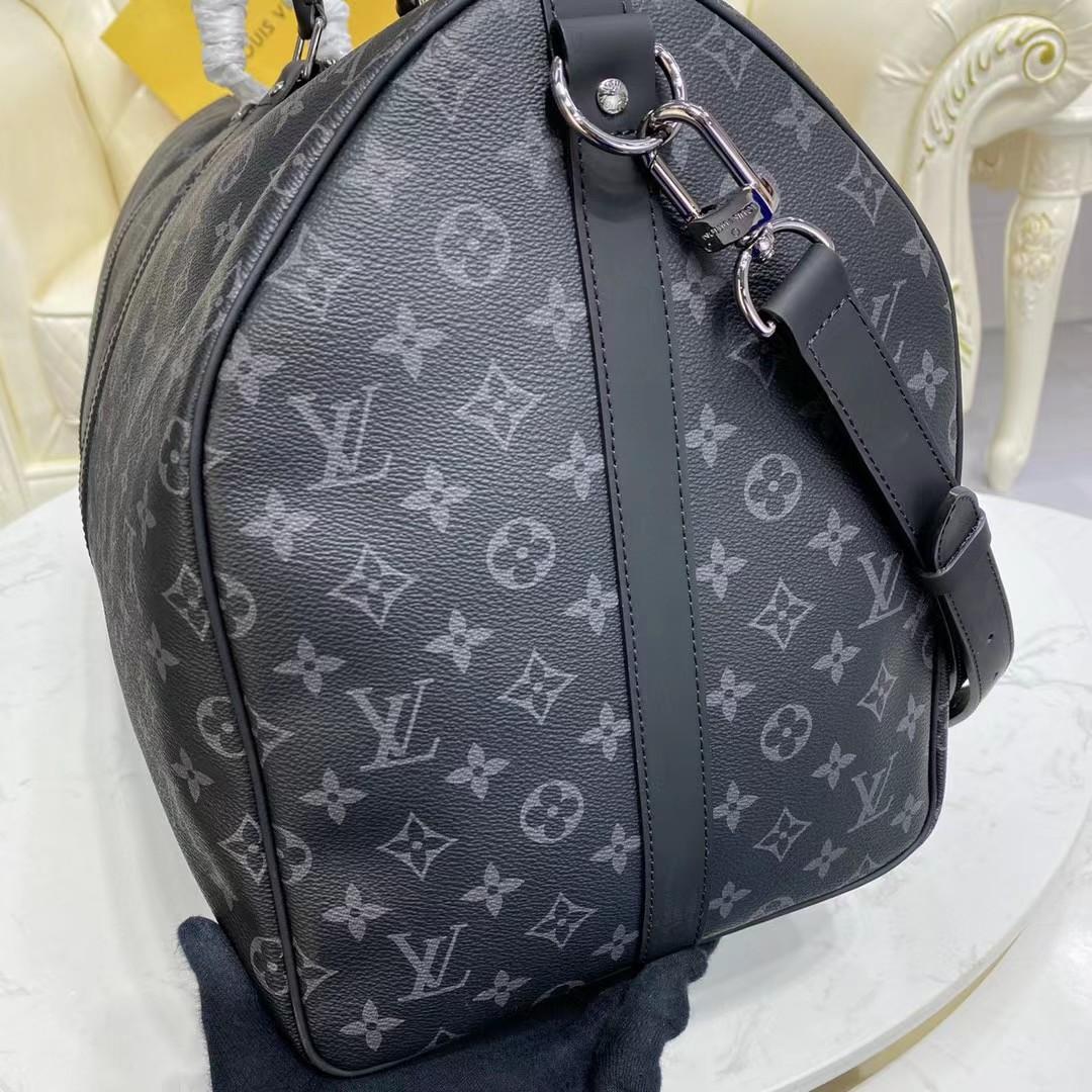 Louis Vuitton keepall 55 Monogram Eclipse(55-24-30CM) - FashionPlug