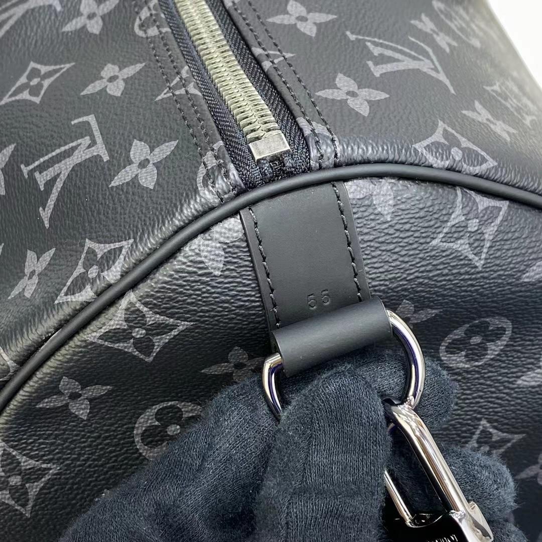 Louis Vuitton keepall 55 Monogram Eclipse(55-24-30CM) - FashionPlug