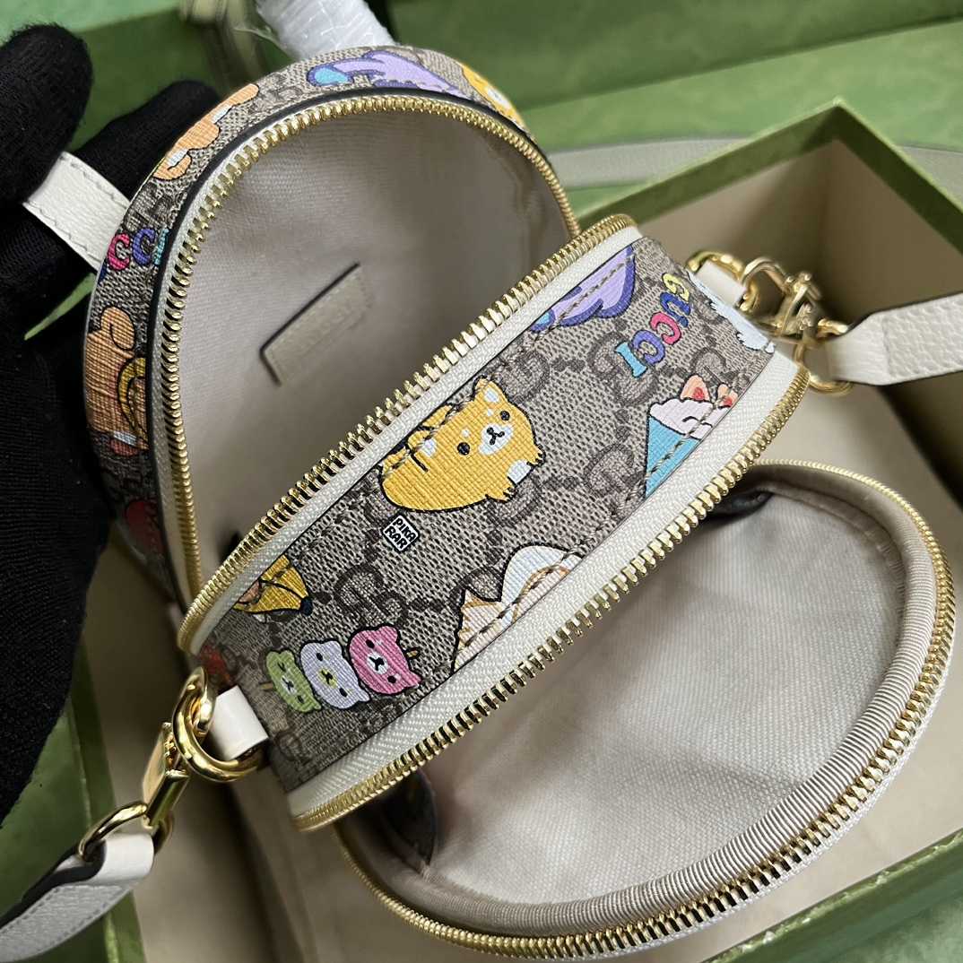  Gucci Animal Print Multi-Function Bag(15-19-8cm) - FashionPlug