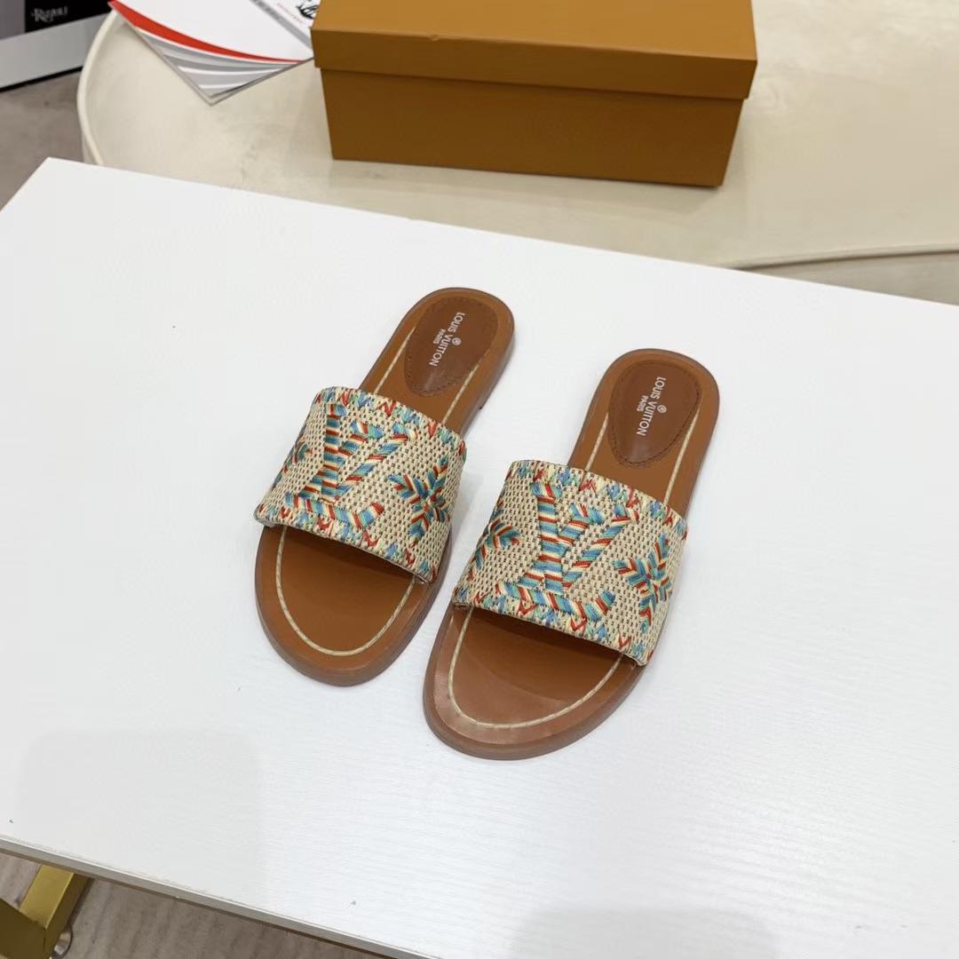 Louis Vuitton Lock It Flat Mule - FashionPlug