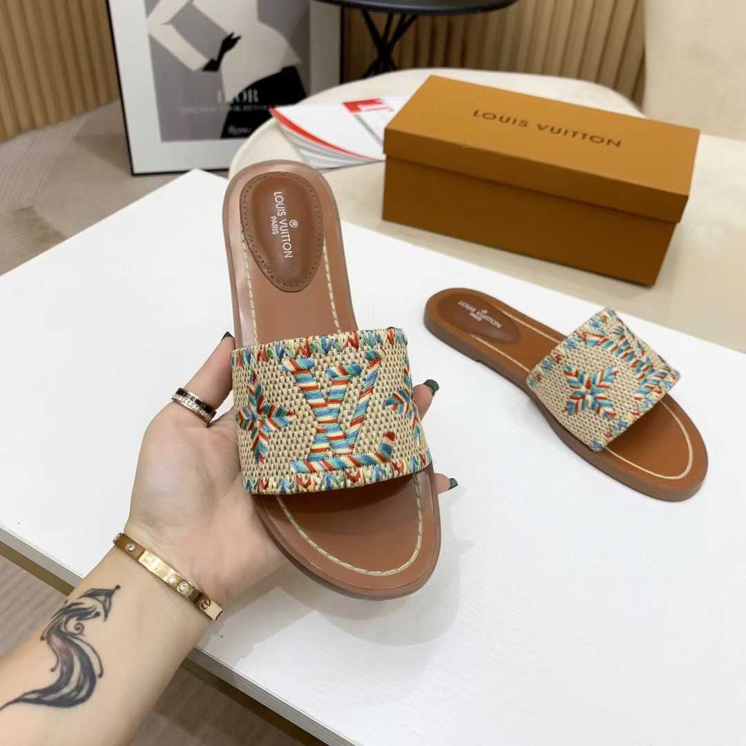 Louis Vuitton Lock It Flat Mule - FashionPlug