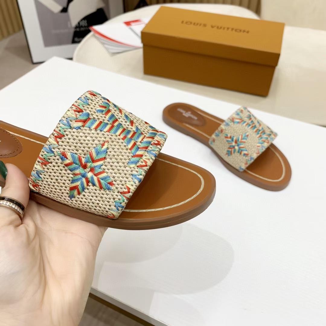Louis Vuitton Lock It Flat Mule - FashionPlug