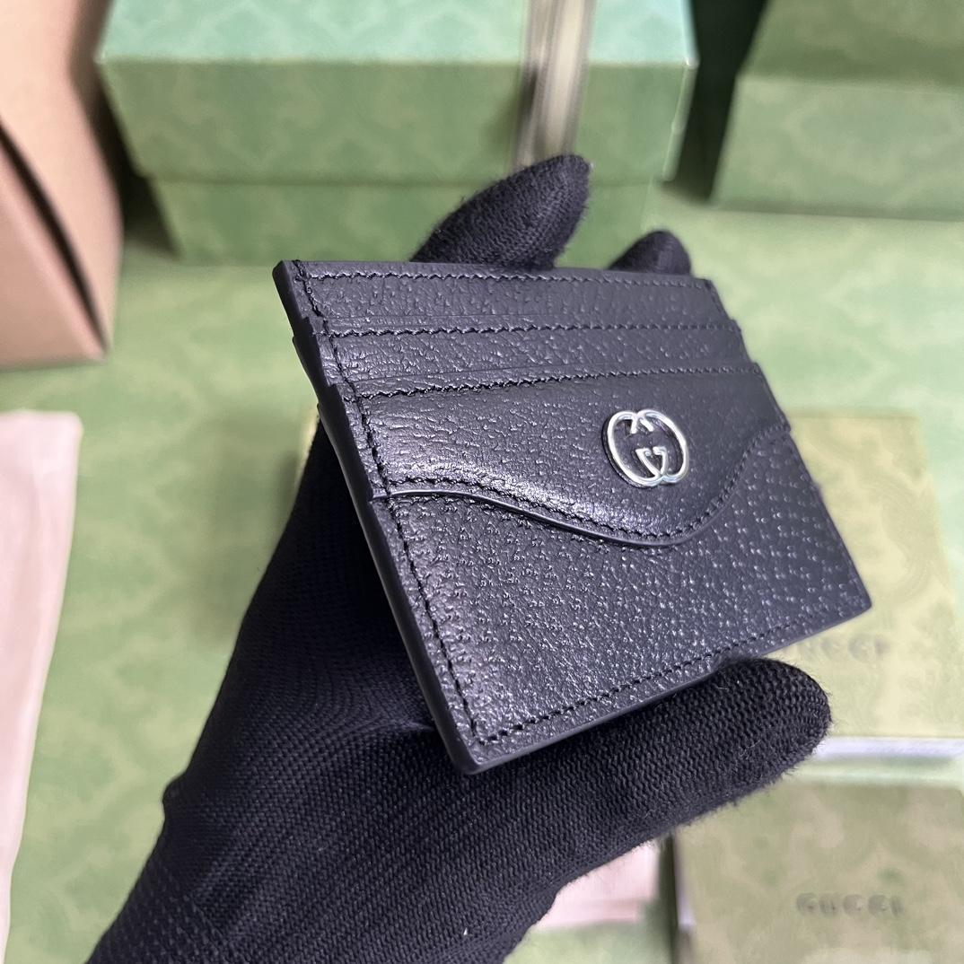 Gucci Card Case With Interlocking G(10-7cm)    - FashionPlug