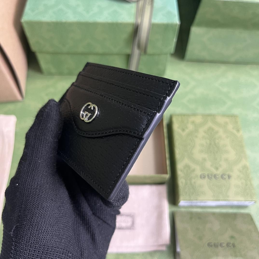 Gucci Card Case With Interlocking G(10-7cm)    - FashionPlug