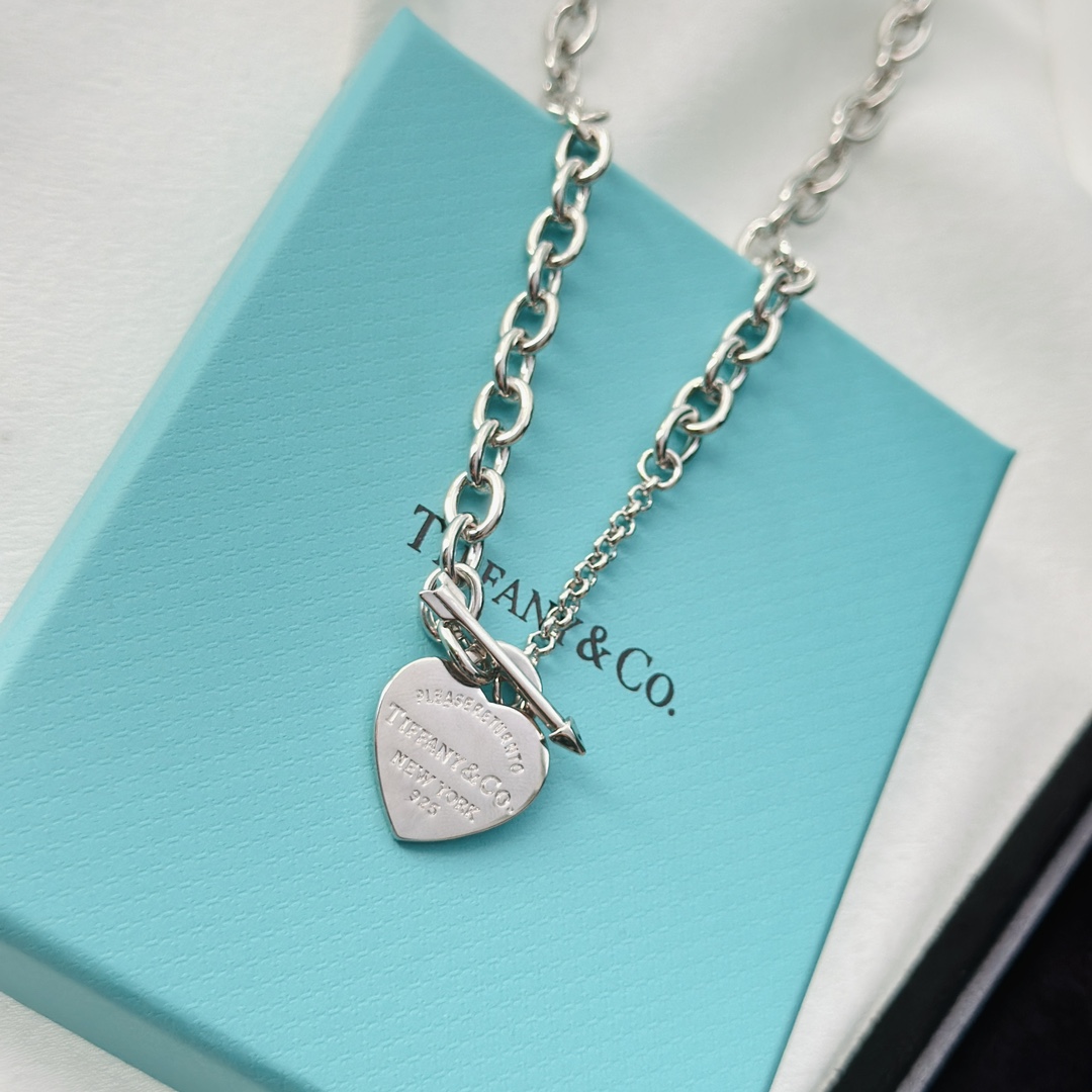 Tiffany&CO Lovestruck Heart Tag Necklace - FashionPlug