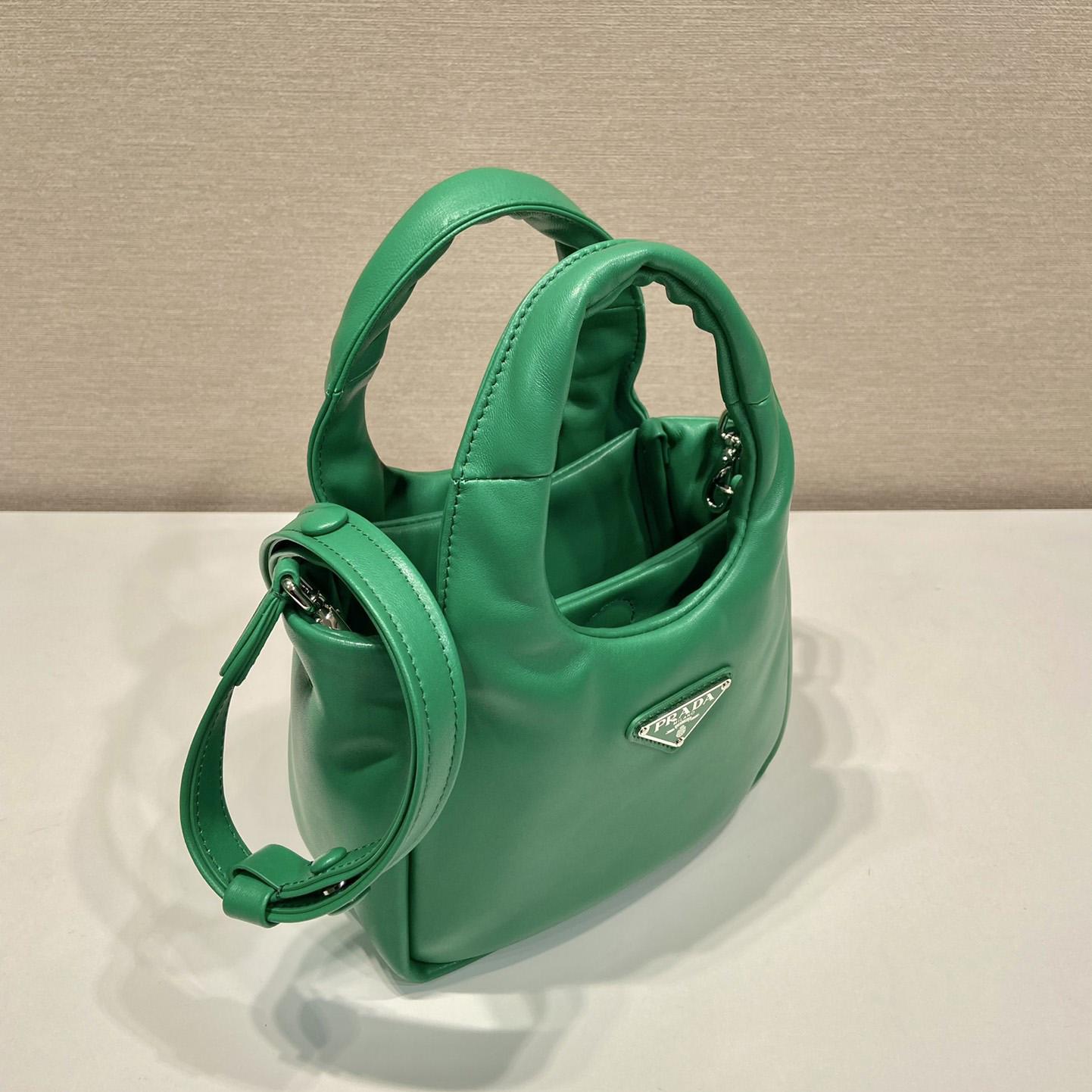 Prada Small Padded Prada Soft Nappa-Leather Bag - FashionPlug