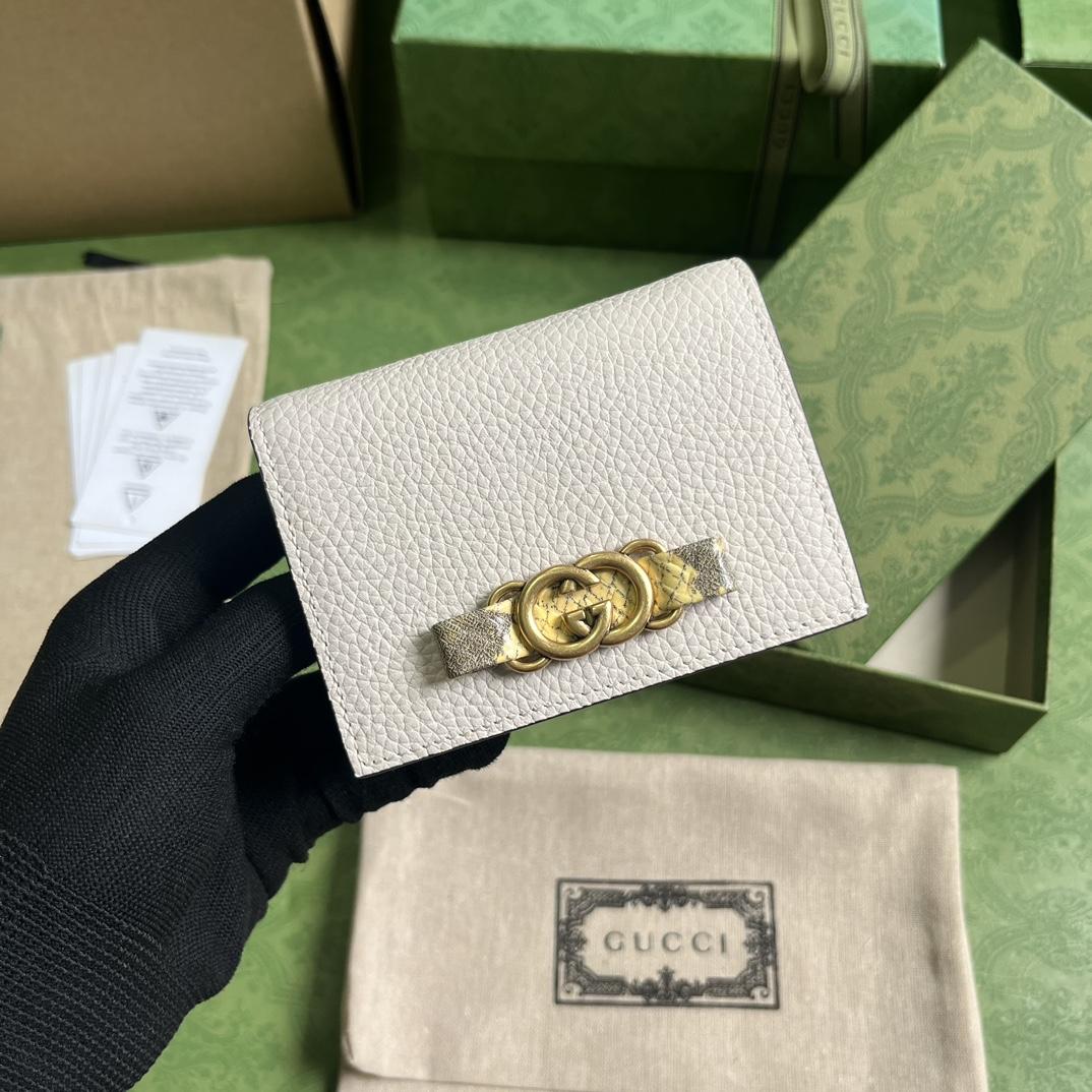 Gucci Wallet With Interlocking G Python Bow - FashionPlug