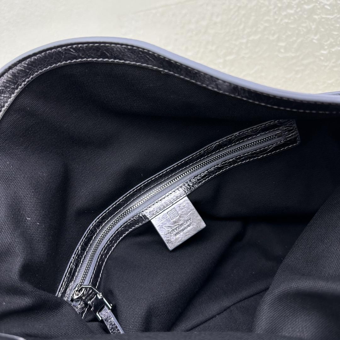 Givenchy Medium Voyou Bag In Laminated Leather(32-37-6.5cm) - FashionPlug