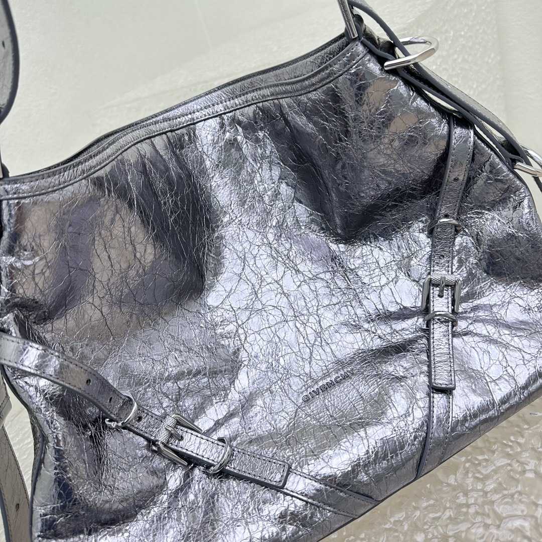 Givenchy Medium Voyou Bag In Laminated Leather(32-37-6.5cm) - FashionPlug