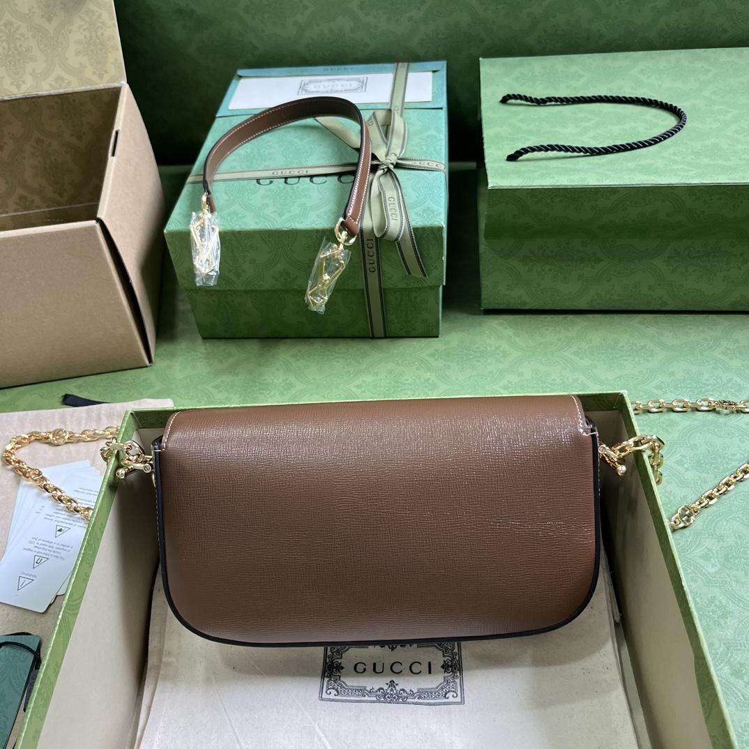 Gucci Horsebit 1955 Small Shoulder Bag(24-13-5cm)   - FashionPlug