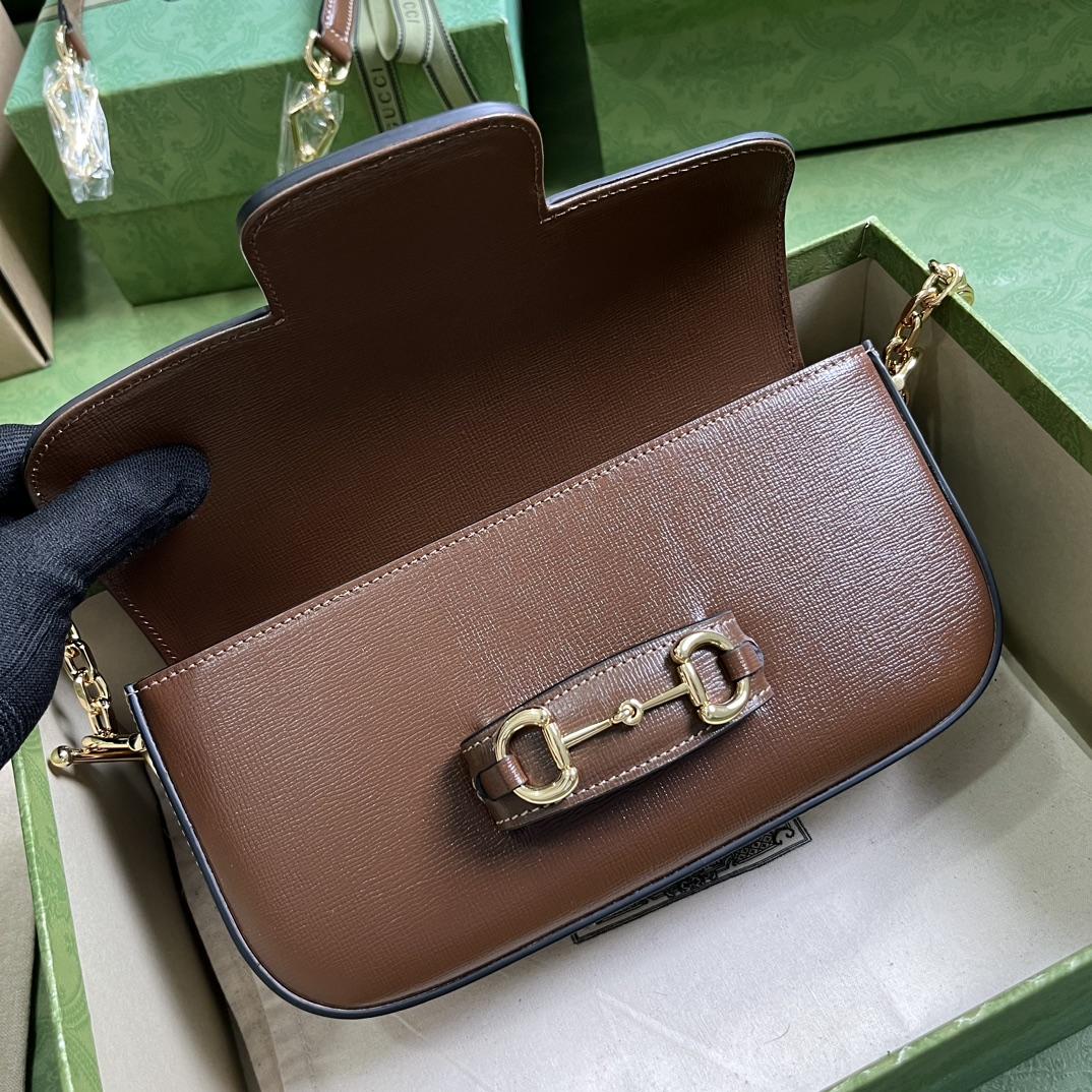Gucci Horsebit 1955 Small Shoulder Bag(24-13-5cm)   - FashionPlug