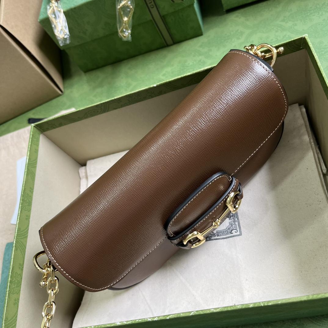 Gucci Horsebit 1955 Small Shoulder Bag(24-13-5cm)   - FashionPlug
