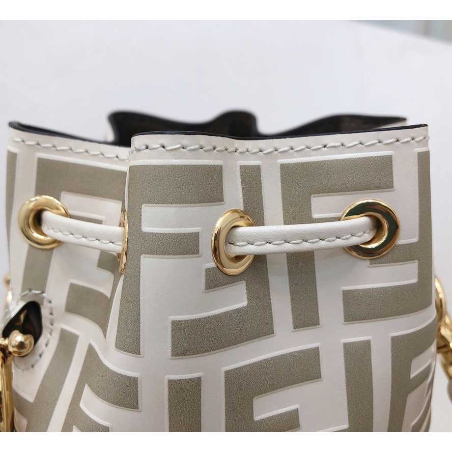 Fendi Mon Tresor Beige Leather Mini-Bag - FashionPlug
