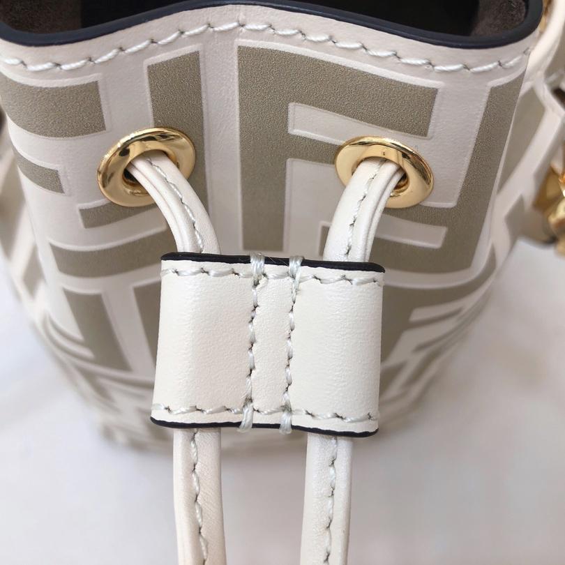 Fendi Mon Tresor Beige Leather Mini-Bag - FashionPlug