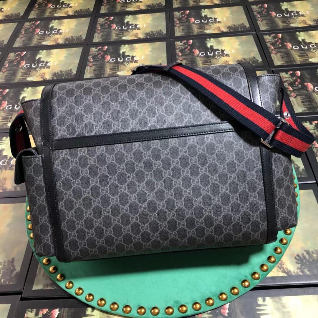 Gucci GG Supreme Diaper Bag(44-28-14cm) - FashionPlug
