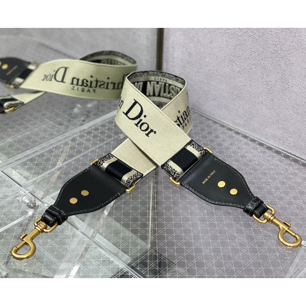 Dior Leather Long Shoulder Straps Belt - FashionPlug