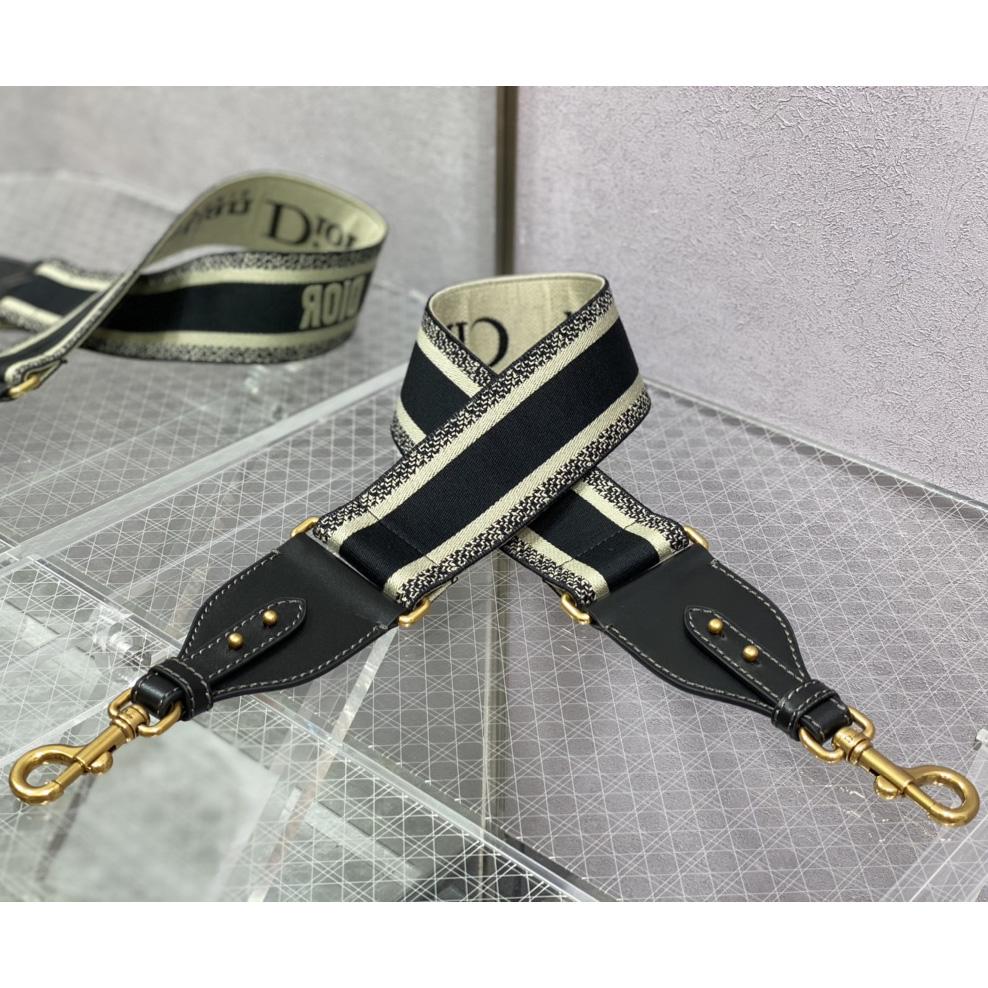 Dior Leather Long Shoulder Straps Belt - FashionPlug