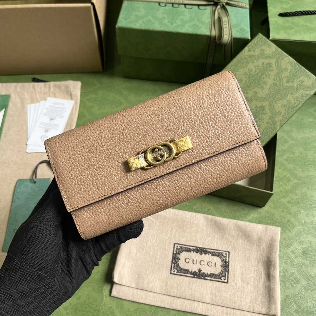 Gucci Chain Wallet With Interlocking G Python Bow(19-10-4cm) - FashionPlug