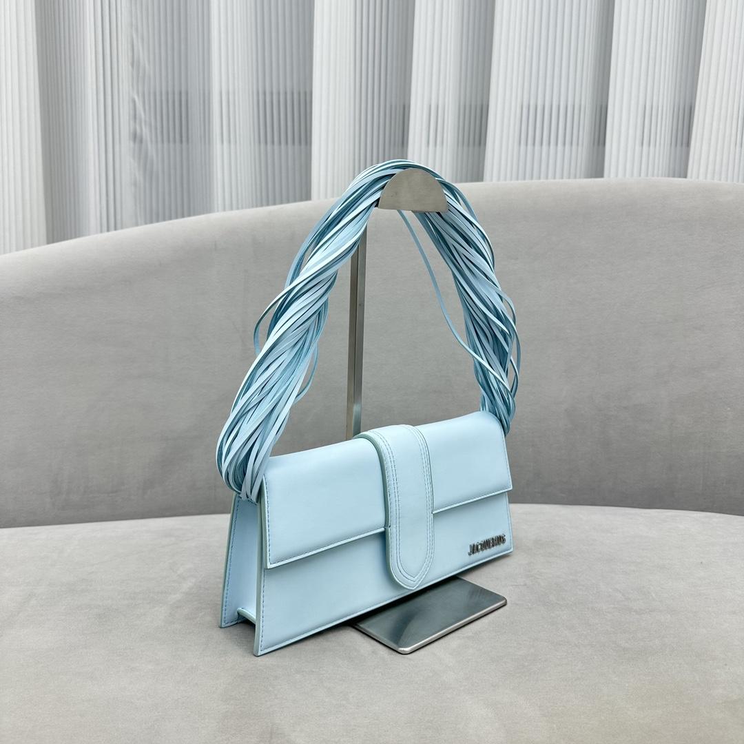 Jacquemus Le Bambino Long Ficiu Shoulder Bag(26-14cm) - FashionPlug