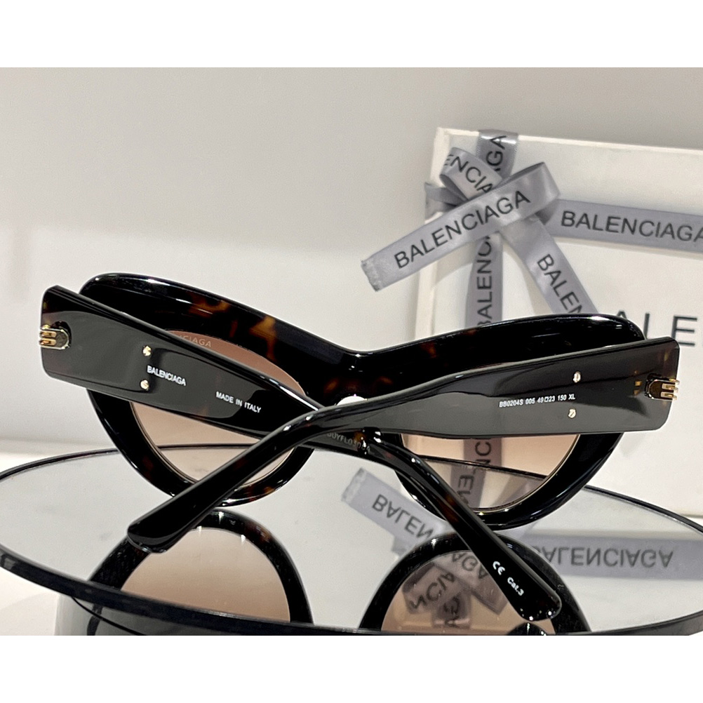 Balenciaga Cat-eye Logo-print Sunglasses    BB0204S - FashionPlug
