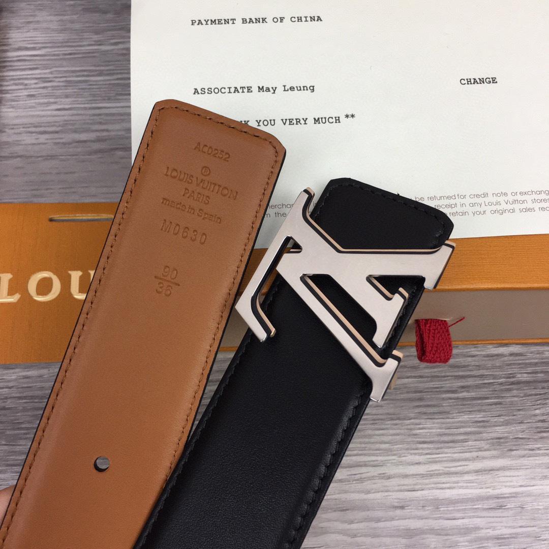 Louis Vuitton LV Shape 40MM Reversible Belt - FashionPlug
