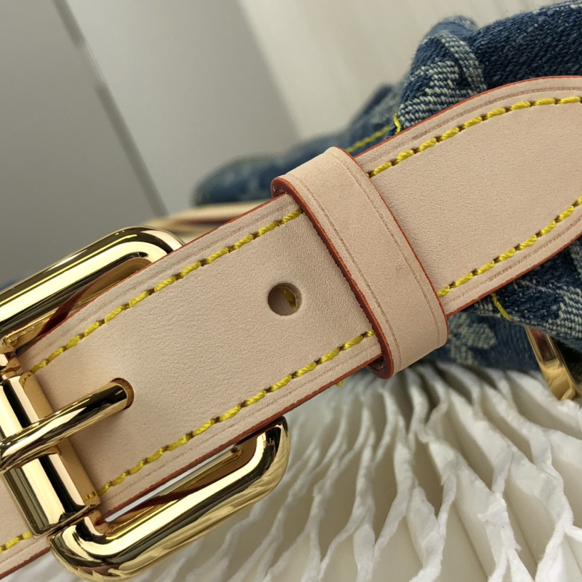 Louis VuittonVanity Monogram Denim Baggy PM Shoulder Bag (30×10×19cm)   M44464 - FashionPlug