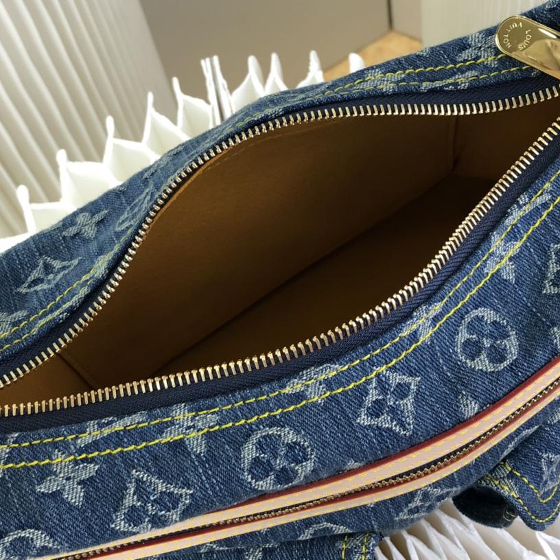 Louis VuittonVanity Monogram Denim Baggy PM Shoulder Bag (30×10×19cm)   M44464 - FashionPlug