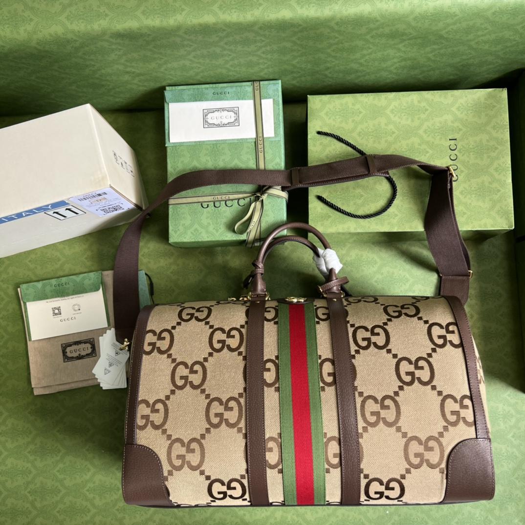 Gucci Jumbo GG Large Duffle Bag(52*30*29cm) - FashionPlug