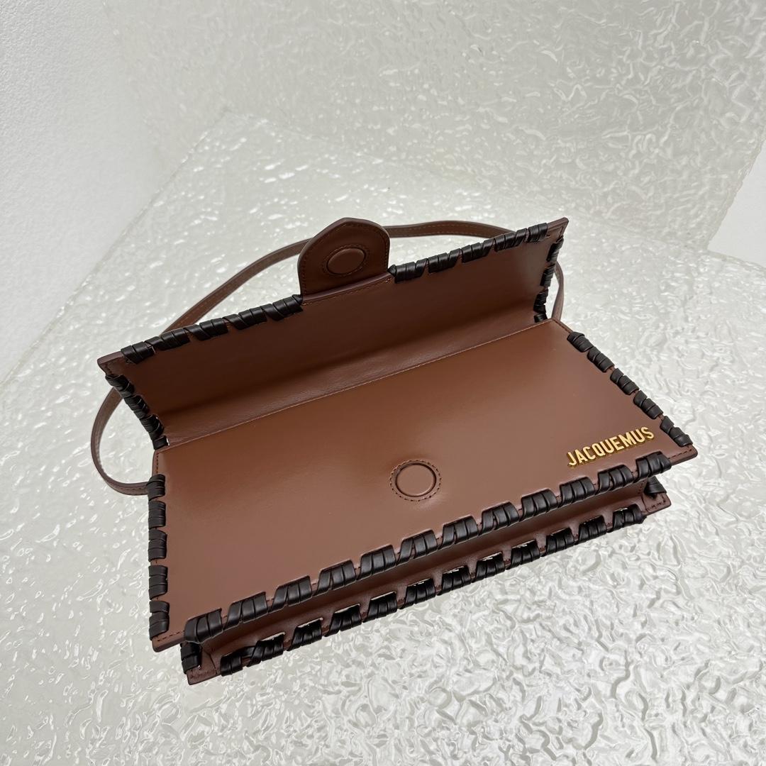 Jacquemus Le Bambino Long Lacet Long laced Flap Bag(28x13.5x6cm) - FashionPlug