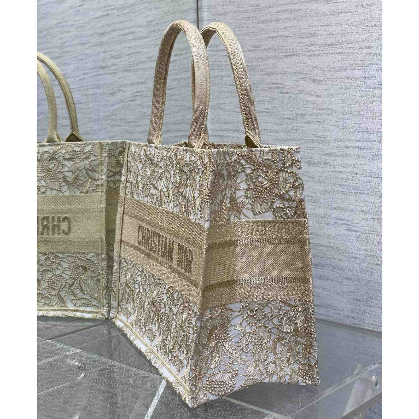 Dior Medium Dior Or Dior Book Tote - FashionPlug