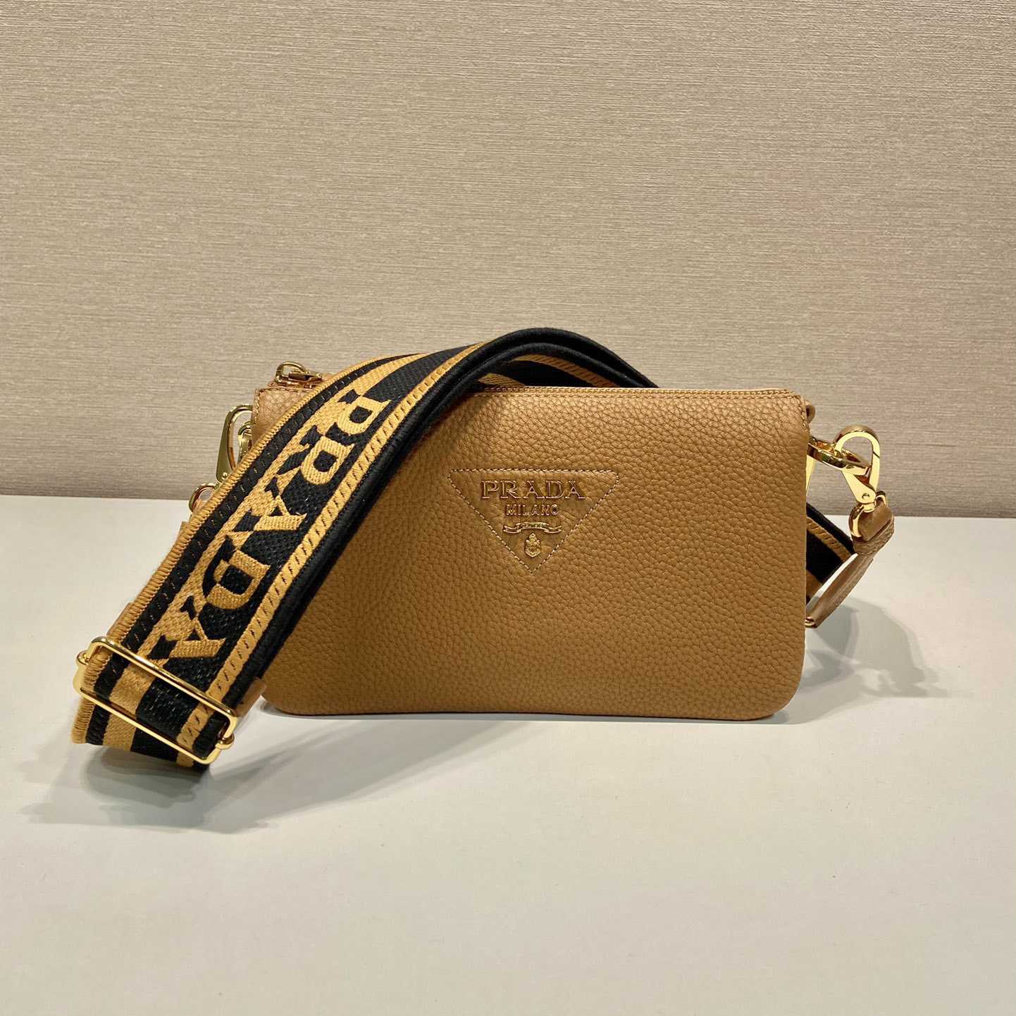 Prada Leather Shoulder Bag - FashionPlug