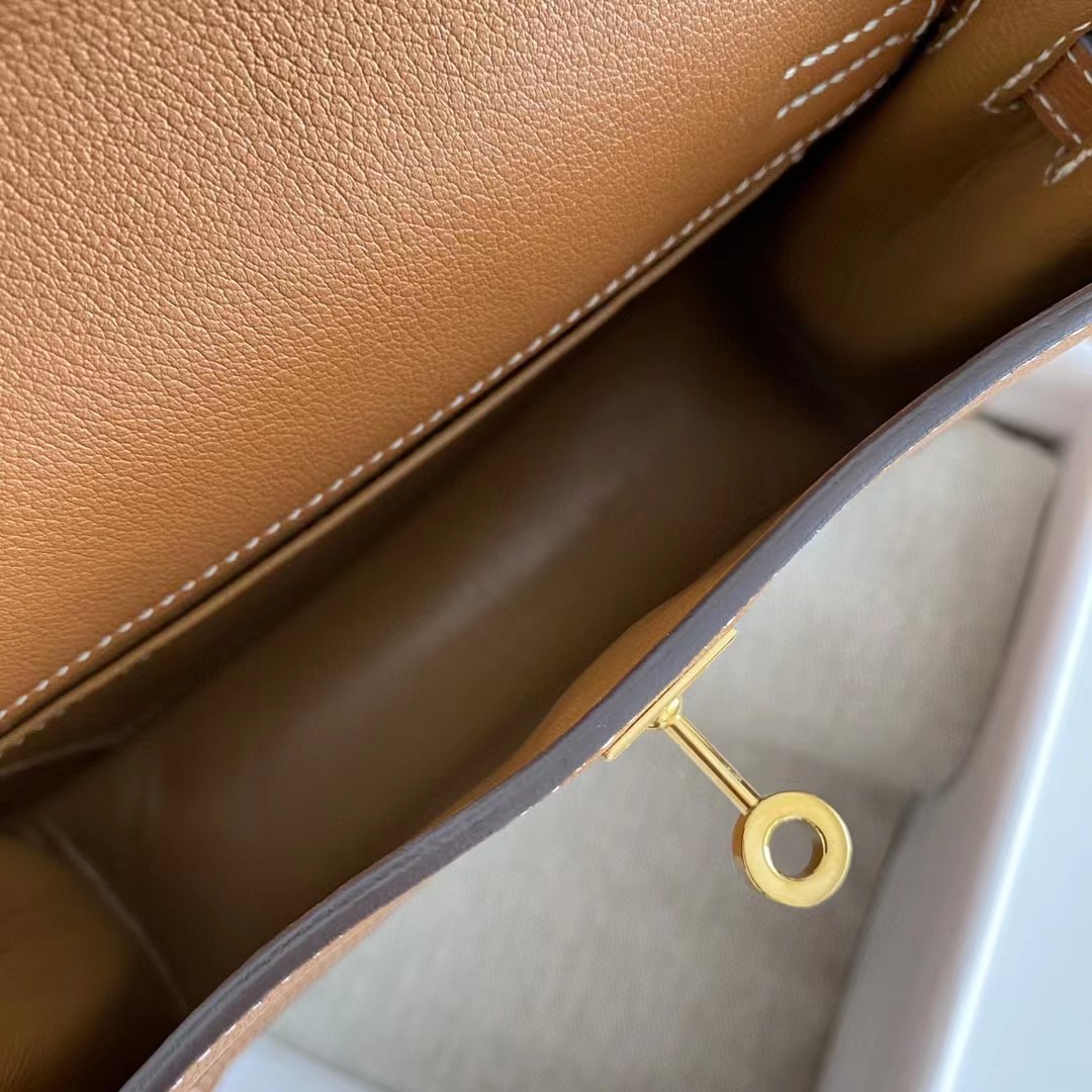 Hermes Kelly Mini Women Handbag(22-17-4cm ) - FashionPlug