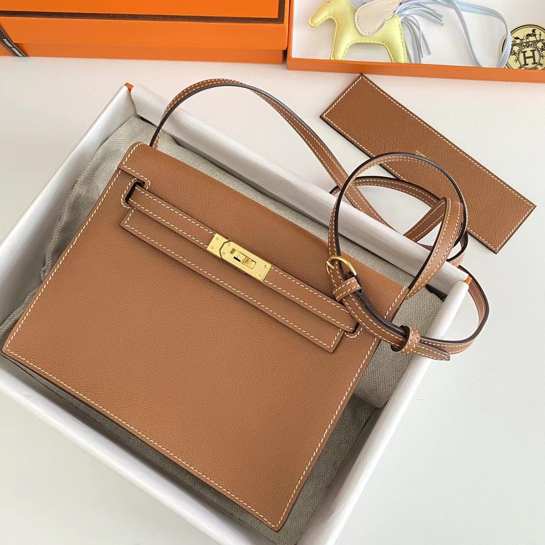 Hermes Kelly Mini Women Handbag(22-17-4cm ) - FashionPlug