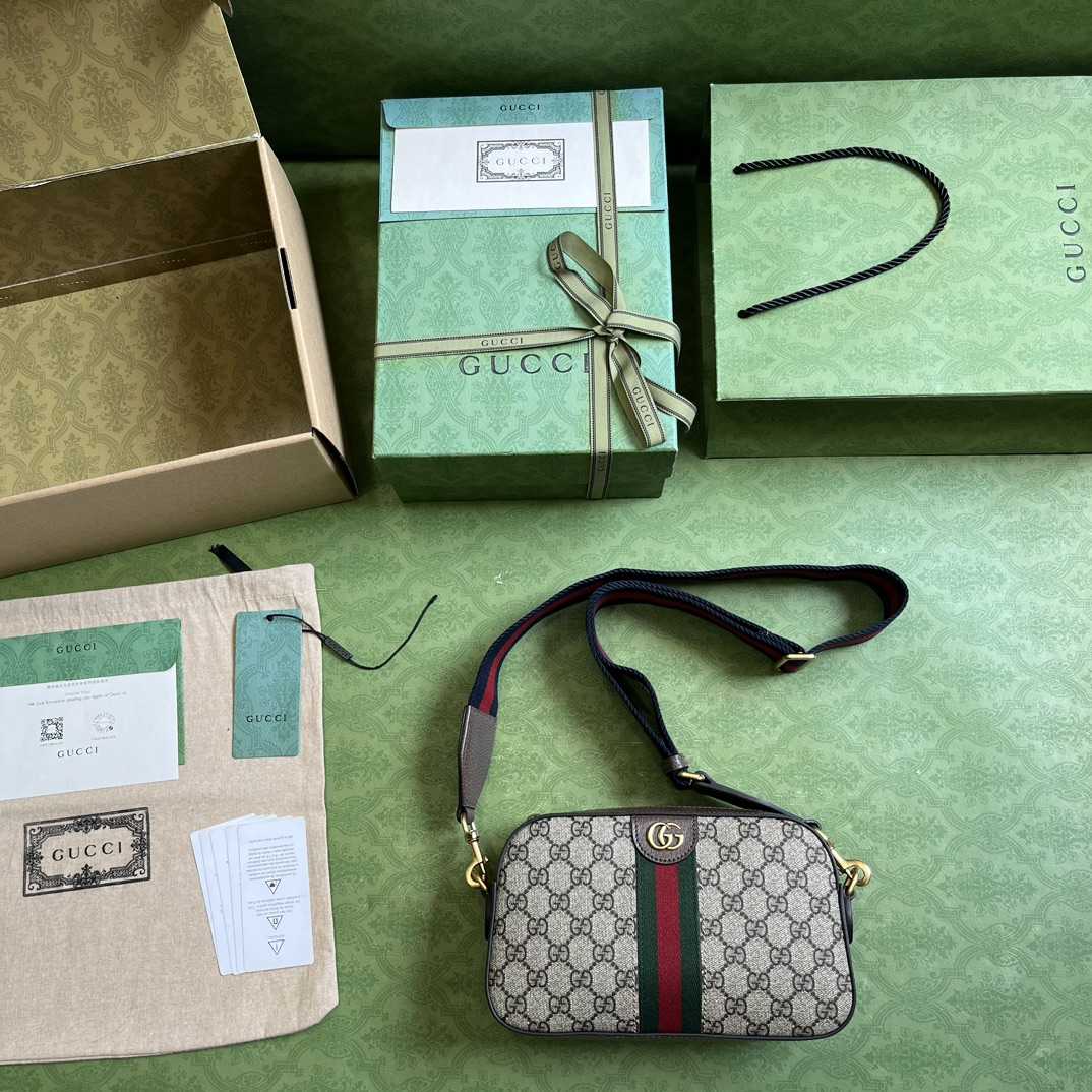 Gucci Ophidia GG Small Shoulder Bag (23.9x 15.2x 6.9cm) - FashionPlug