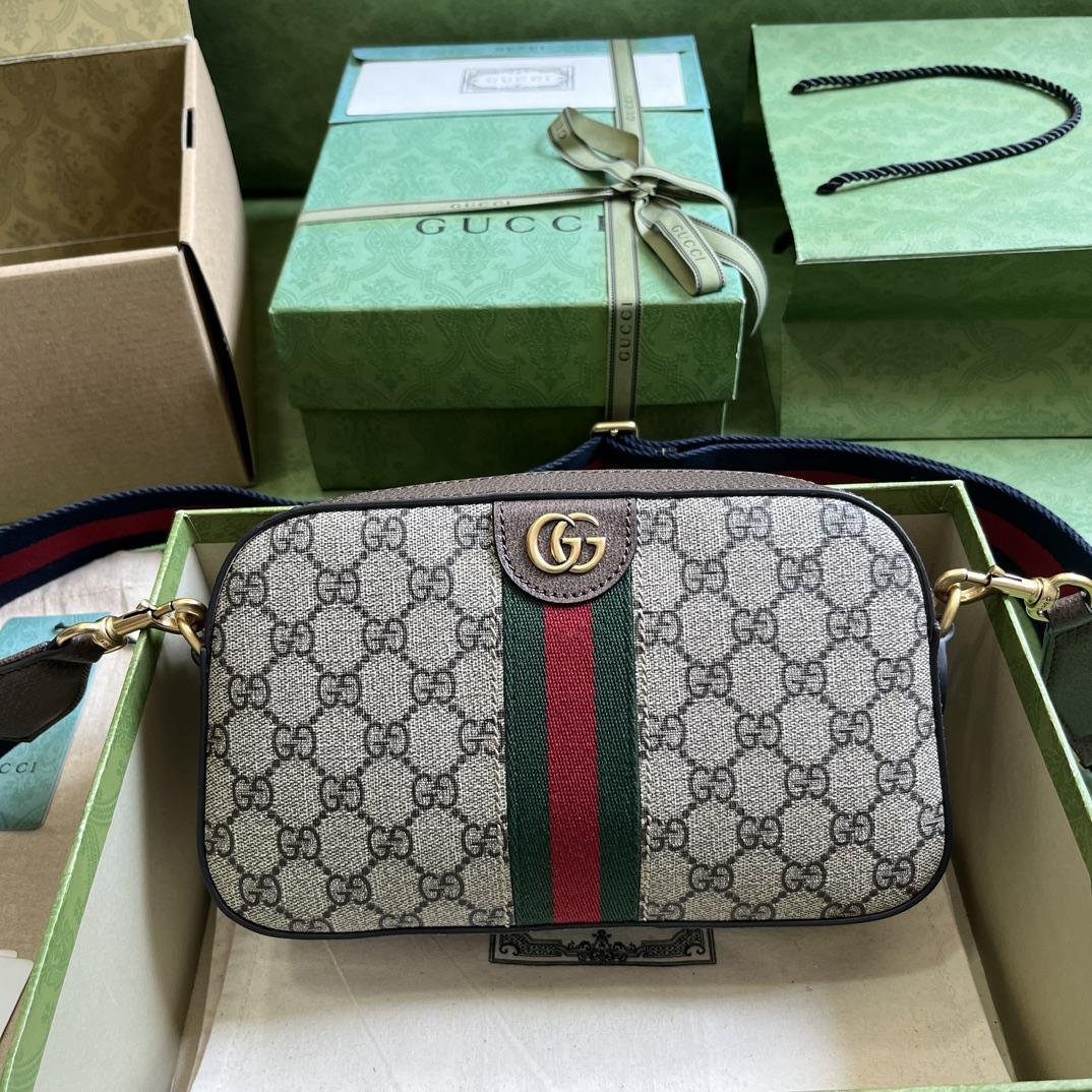 Gucci Ophidia GG Small Shoulder Bag (23.9x 15.2x 6.9cm) - FashionPlug