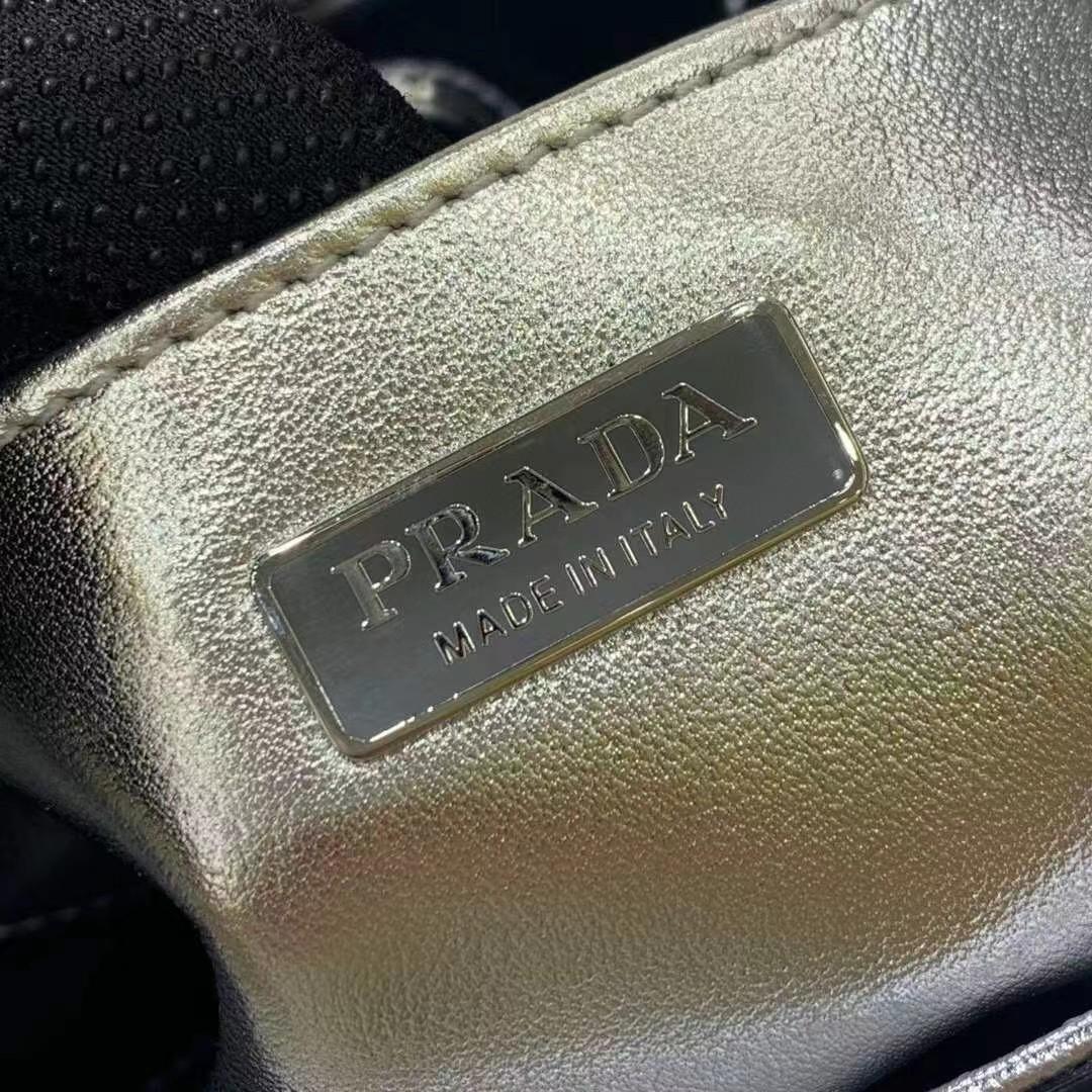 Prada Cleo Brushed Leather Shoulder Bag - FashionPlug