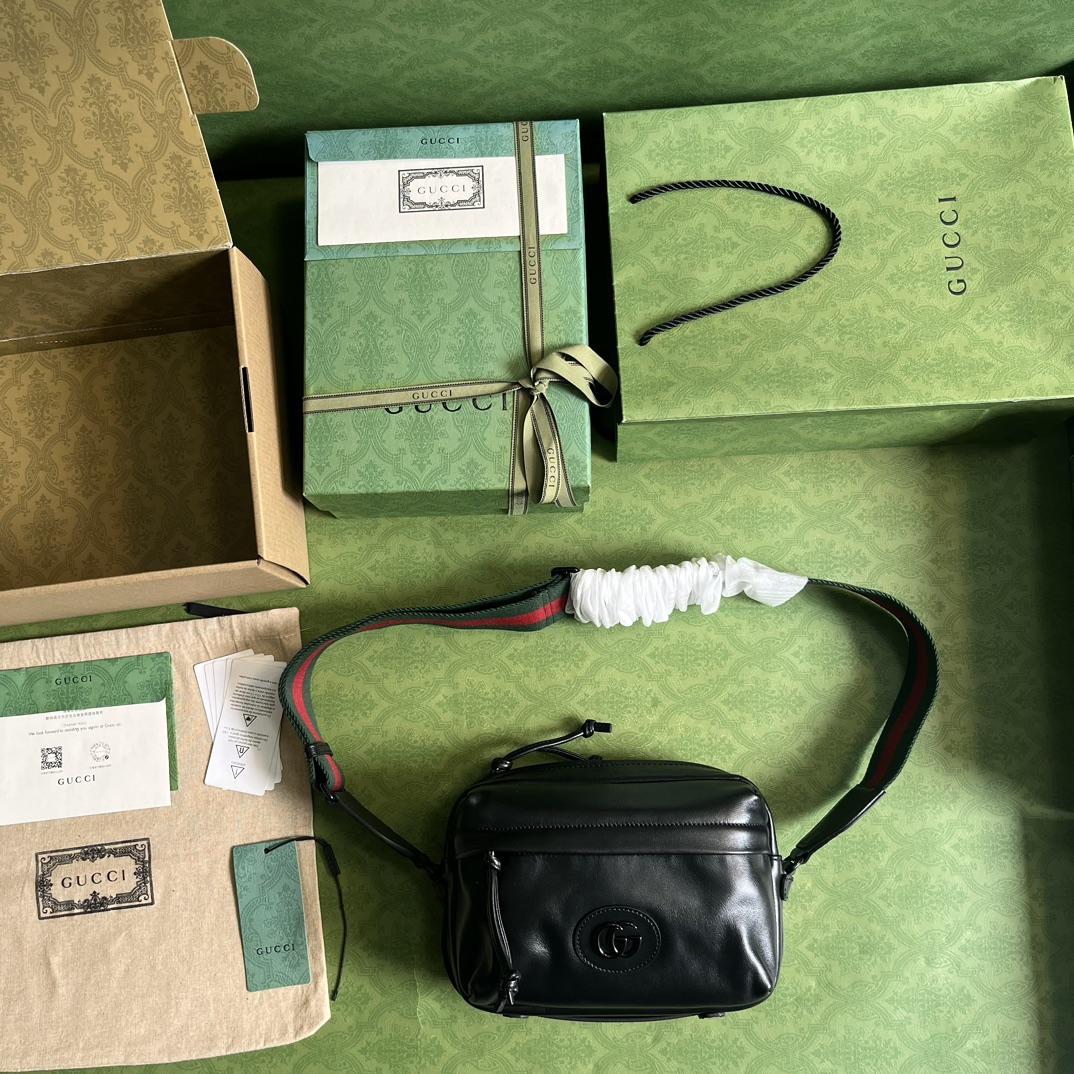 Gucci Shoulder Bag With Tonal Double G(23.5-15.5-8cm) - FashionPlug