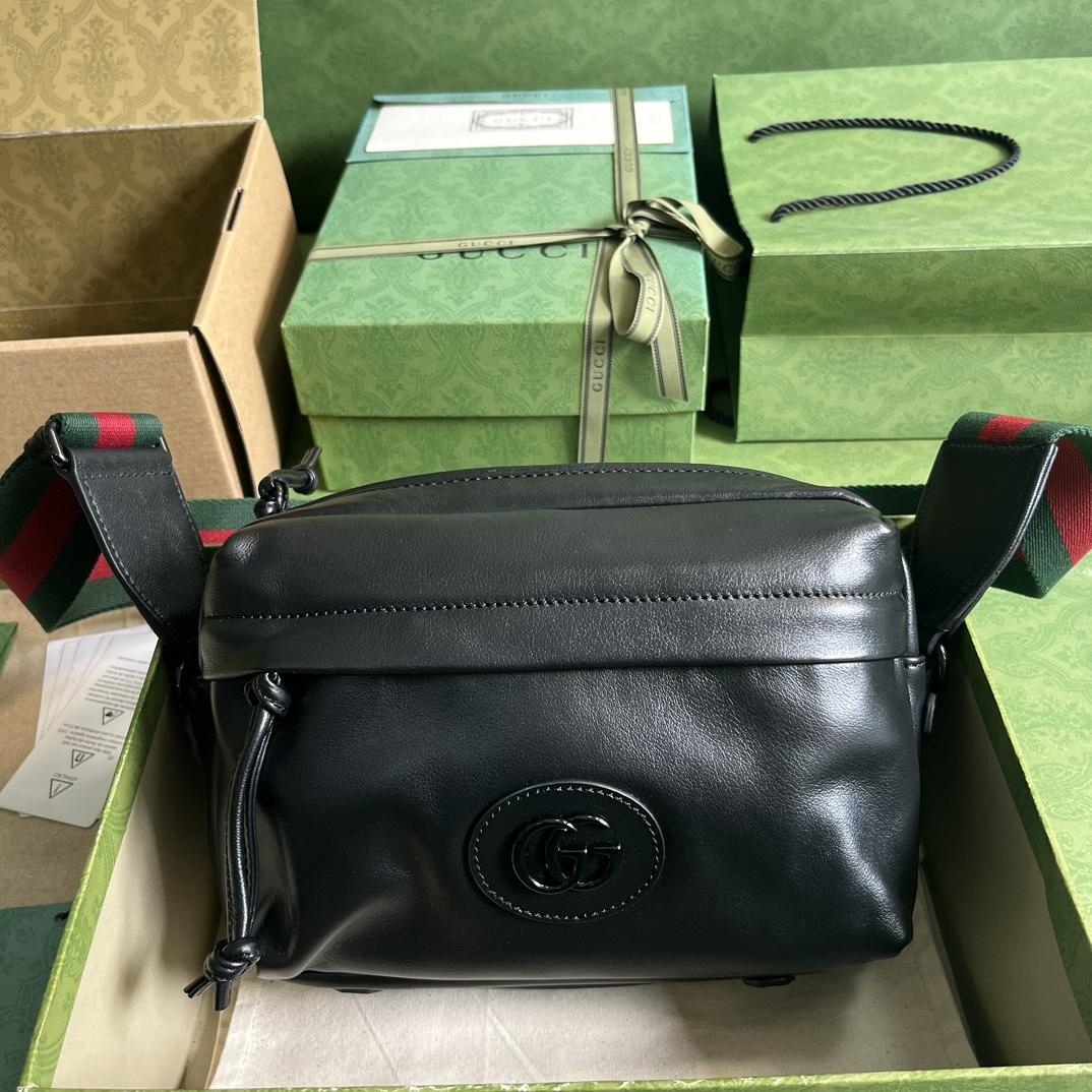 Gucci Shoulder Bag With Tonal Double G(23.5-15.5-8cm) - FashionPlug
