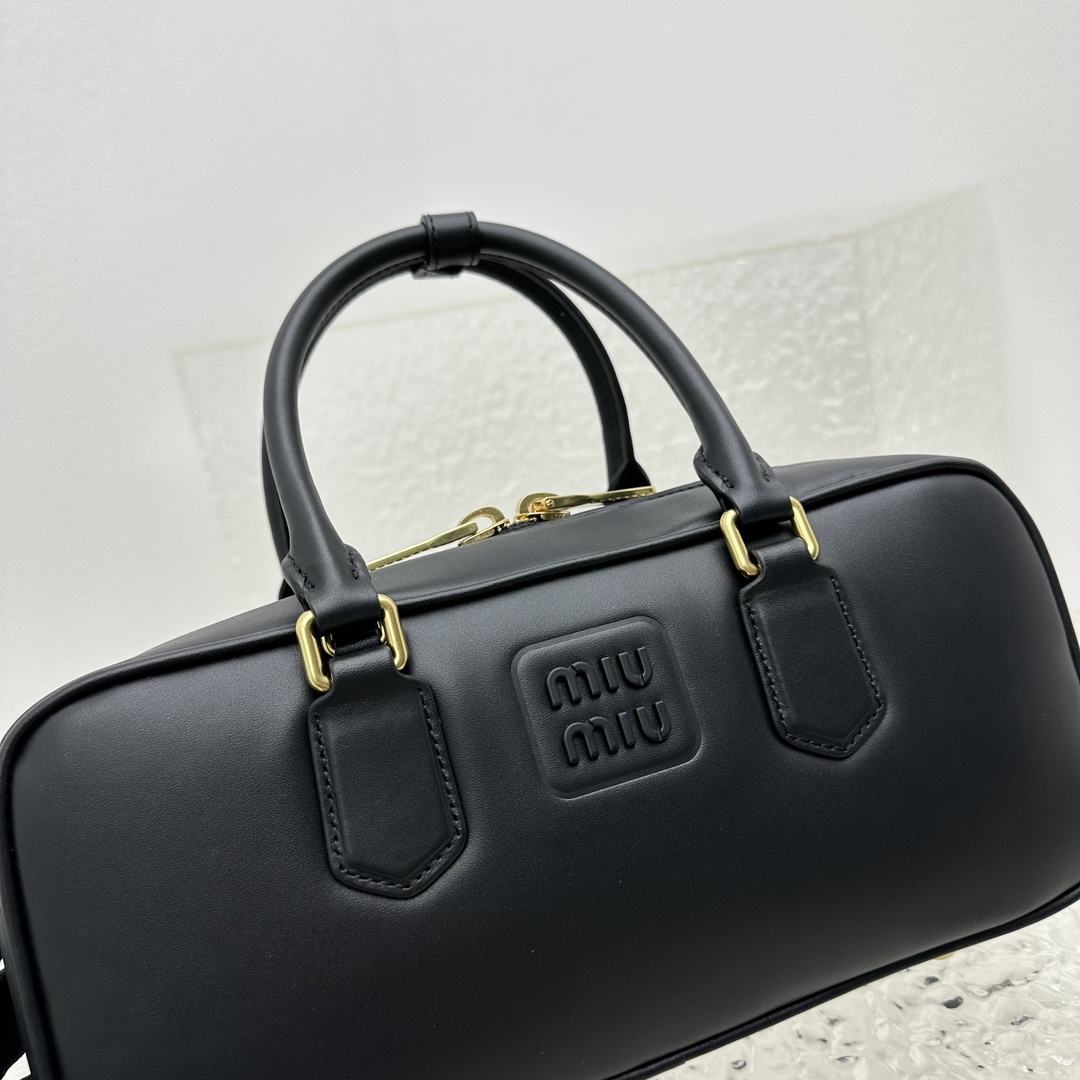 Miu Miu Leather Top-handle Bag - FashionPlug