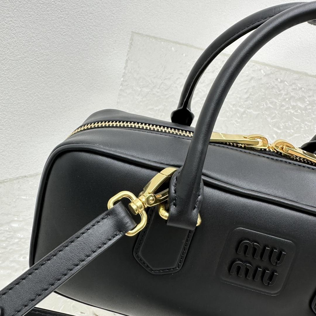 Miu Miu Leather Top-handle Bag - FashionPlug